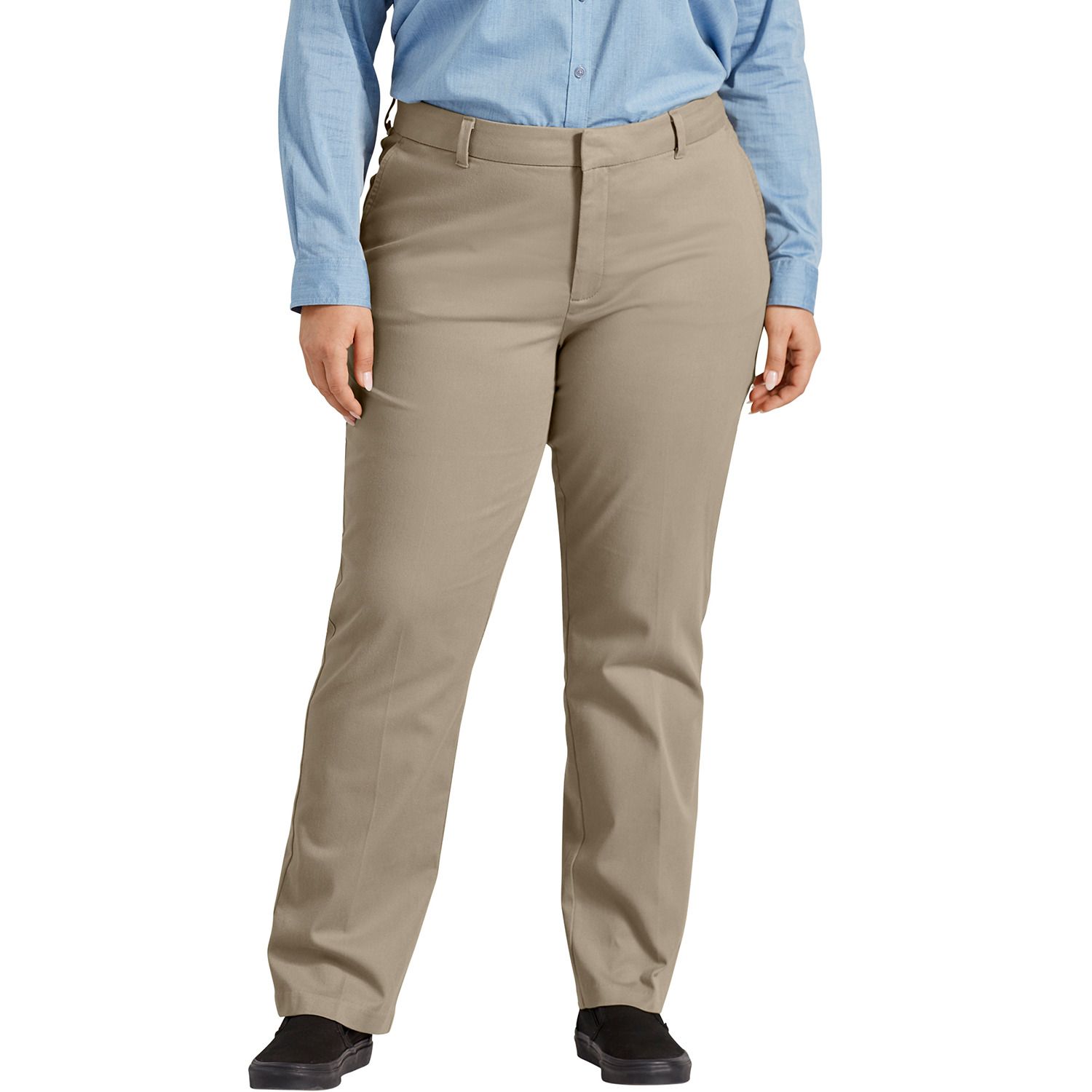 plus size twill pants