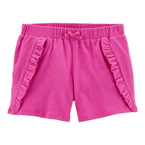 Girls 4-12 Carter's Ruffle Crinkle Jersey Shorts