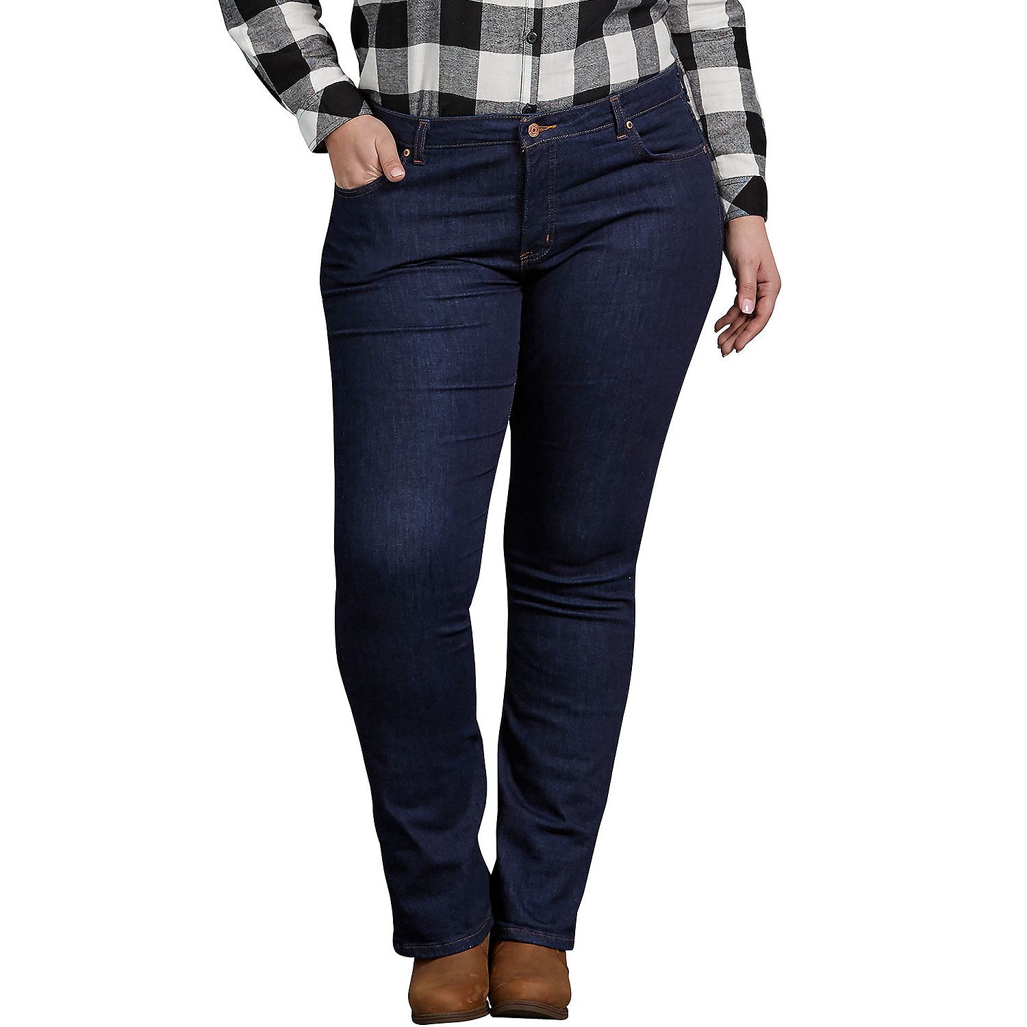 Photo 1 of Plus Size Dickies Perfect Shape Bootcut Jeans 16 reg wmns