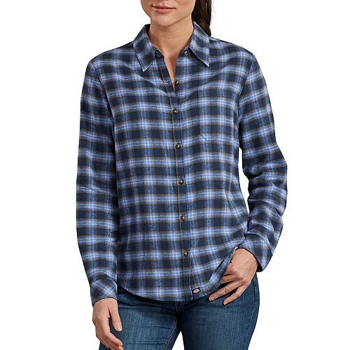 violet flannel shirt