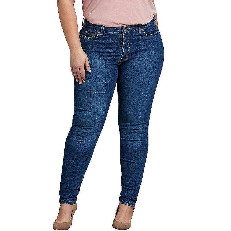 Plus Size Dickies Perfect Shape Skinny Stretch Jeans, Womens, Size: 24 W, 