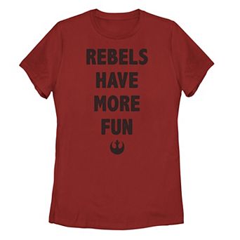 Juniors' Star Wars Rebels Have More Fun Logo Word Stack Tee