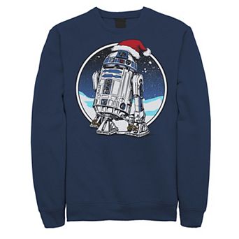 Juniors' Star Wars R2-D2 Santa Hat Circle Portrait Fleece