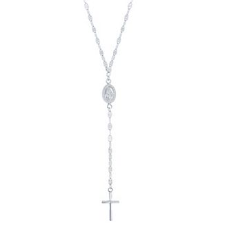 Argento Bella Layered Rosary Necklace