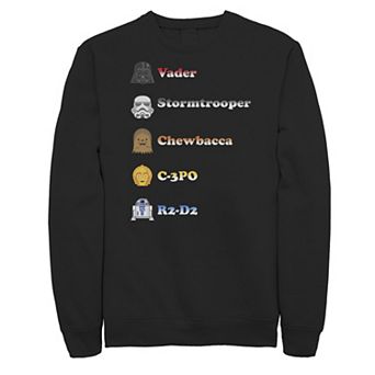 Juniors' Star Wars Emoji Character Head Shot Name Fleece