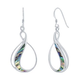 Nautica Rocks Sterling Silver Teardrop Earrings