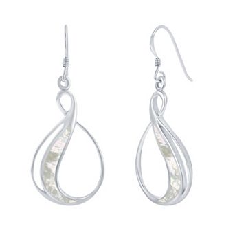 Nautica Rocks Sterling Silver Teardrop Earrings