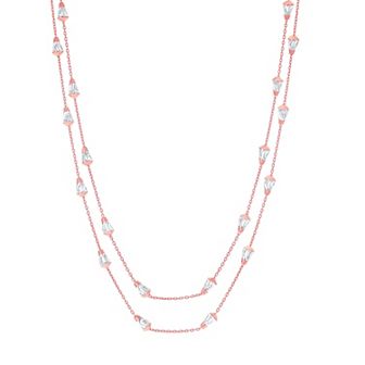 Argento Bella Textured Bead Chain Layered Necklace