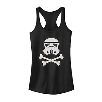 Juniors' Star Wars Stormtrooper Skull And Crossbones Tank Top