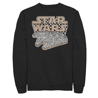 Juniors' Star Wars Millennium Falcon Checkered Portrait Fleece