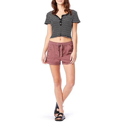 Juniors' Unionbay Maribeth Sateen Shorts