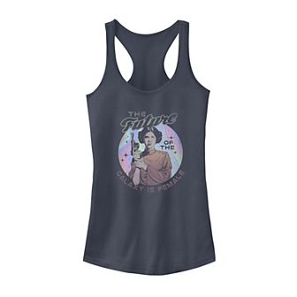 Juniors' Star Wars Future of The Galaxy Is Female Retro Portrait Tank Top