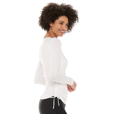 Women's ZeroXposur Ruched Rash Guard Top