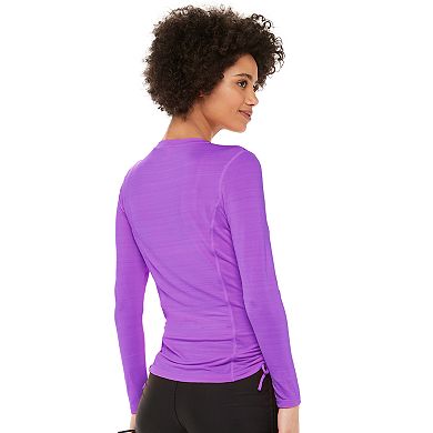 Women's ZeroXposur Ruched Rash Guard Top