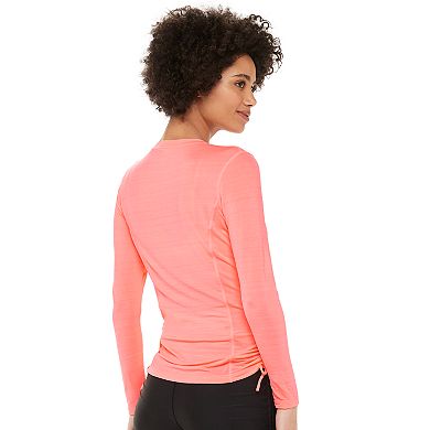 Women's ZeroXposur Ruched Rash Guard Top