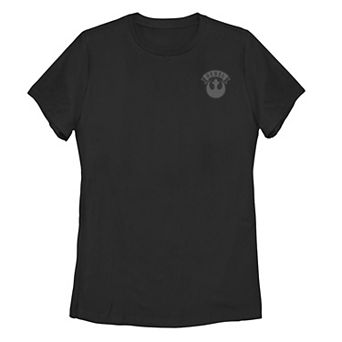 Juniors' Star Wars Rebel Patch Left Chest Pocket Logo Tee