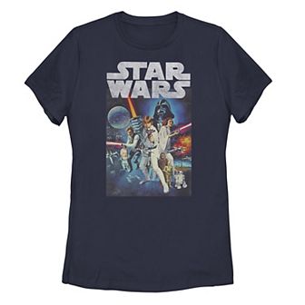 Juniors' Star Wars Retro Movie Poster Tee