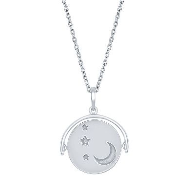 Sterling Silver "I Love You to the Moon & Back" Necklace