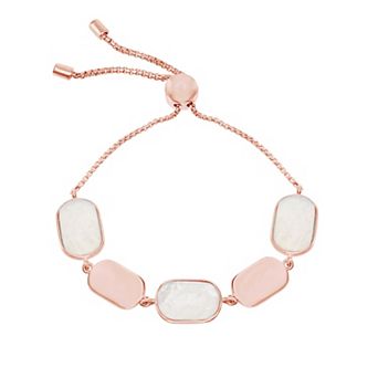 Nautica Rocks 14k Rose Gold Over Silver Mother-of-Pearl Bracelet