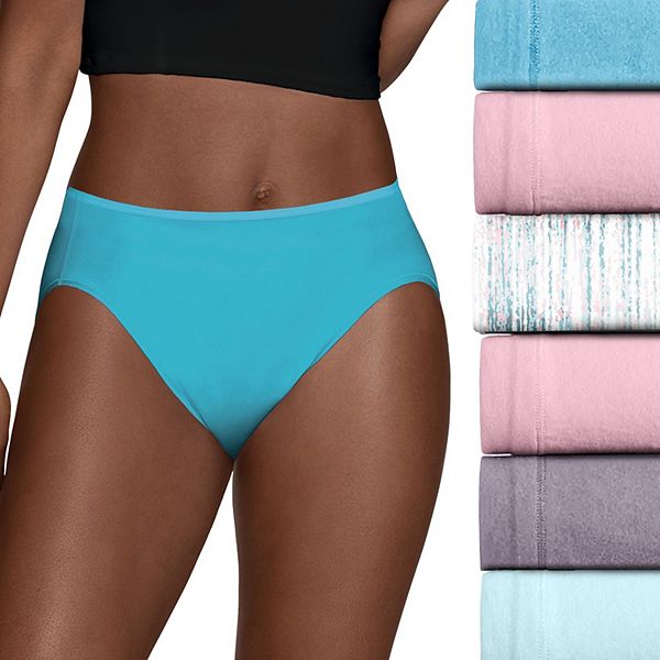 Women's High Waisted Cotton Underwear Soft Breathable Full Coverage Stretch Briefs Ladies Panties 5-Pack