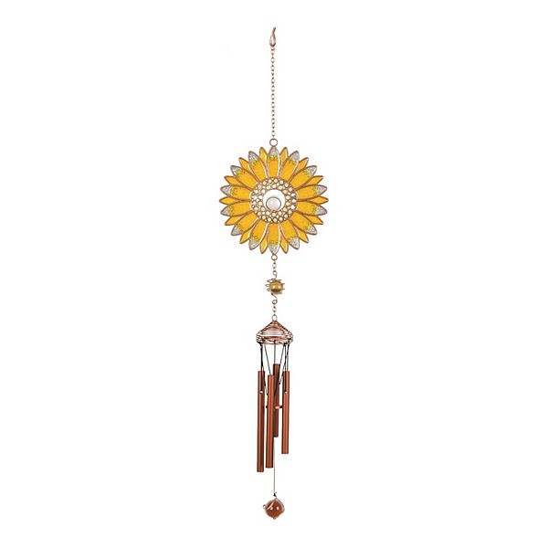 One World is Enough Sunflower Mobile/Metal Wind chime Fair Trade Indoor Use