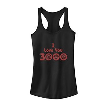 Juniors' Marvel I Love You 3000 Arc Reactors Tank Top