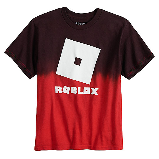 Boys 8 20 Roblox Graphic Tee - red roblox logo black background