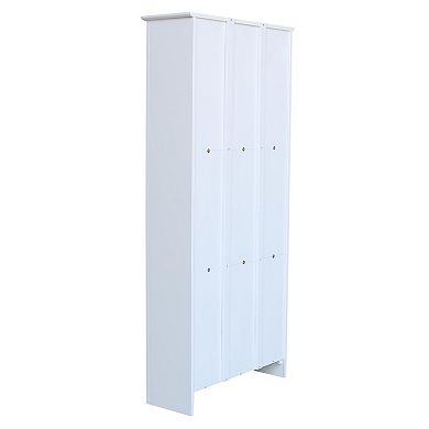 International Concepts Shaker White 6-Shelf Bookcase