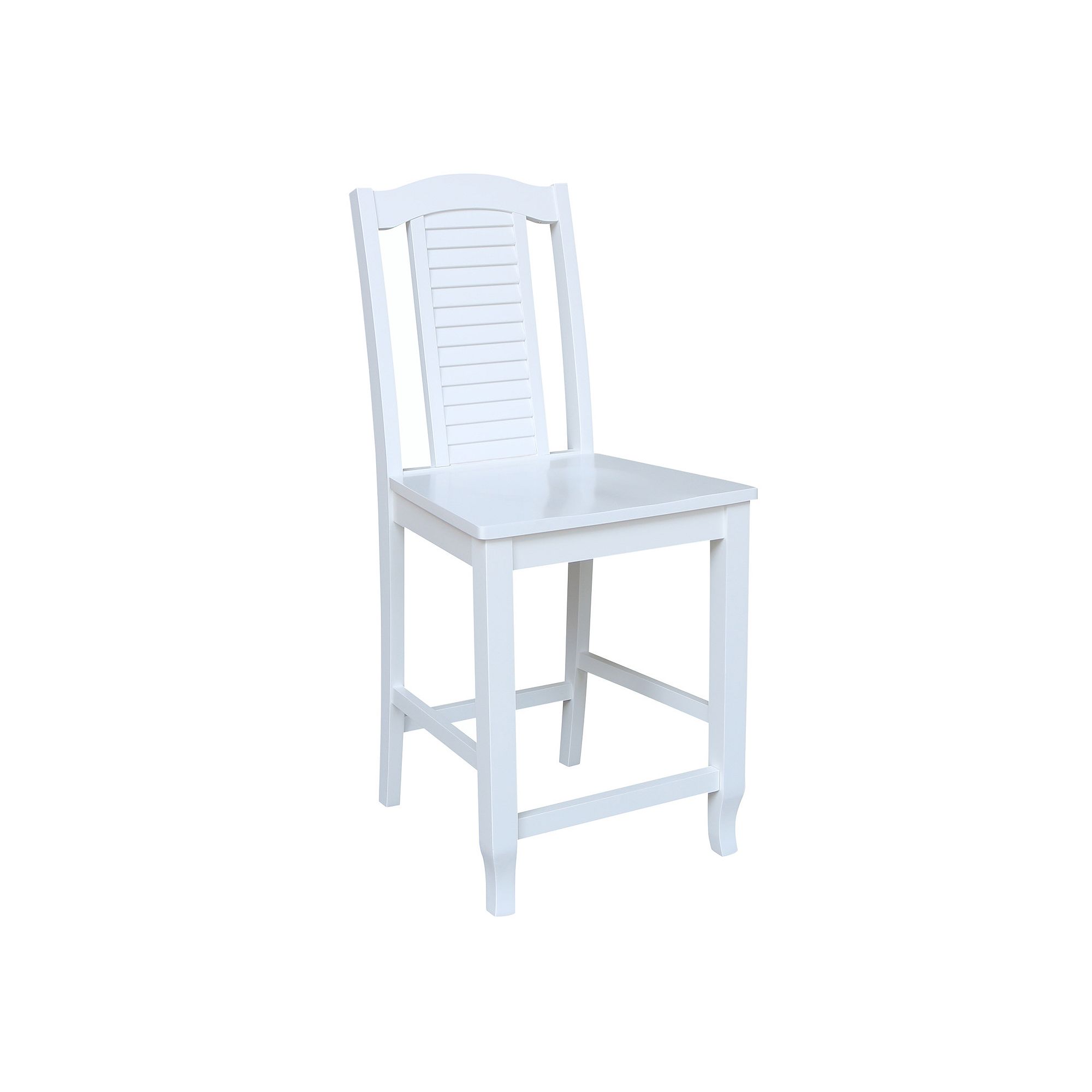 International Concepts Seaside Counter Stool, White