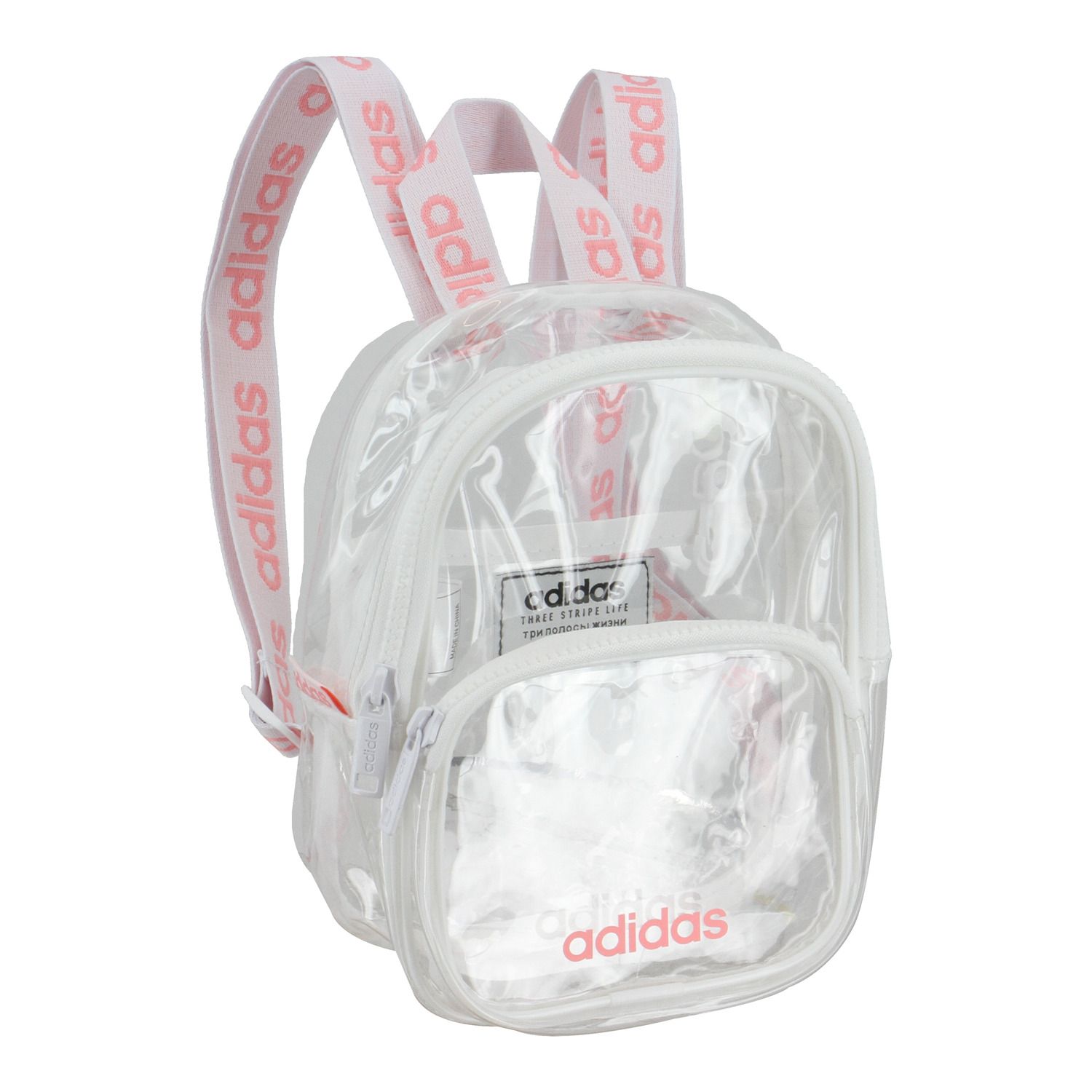 adidas clear pink bag