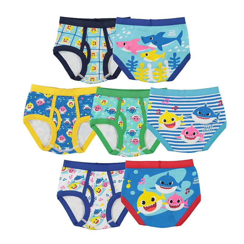 Baby Shark Toddler Boys Brief Underwear  7-Pack