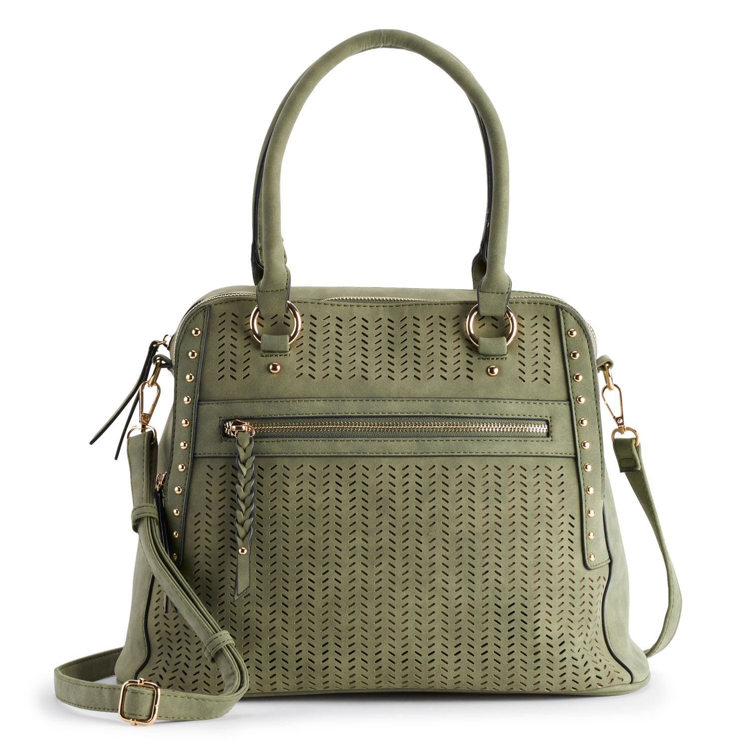 perforated handbag