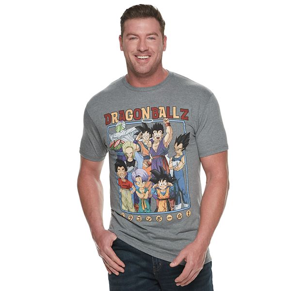 Big Tall Bioworld Merchandise Dragon Ball Z Character Graphic Tee