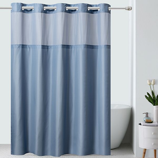 Hookless Serena Shower Curtain Fabric, Sheer Shower Curtain Fabric