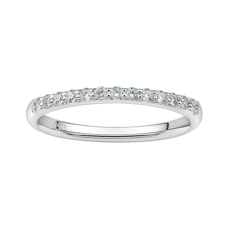 Grown With Love 10k White Gold 1/5 Carat T.W. Lab Grown Diamond Ring, Women