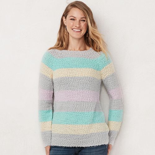 women's lc lauren conrad high cuff raglan sweater