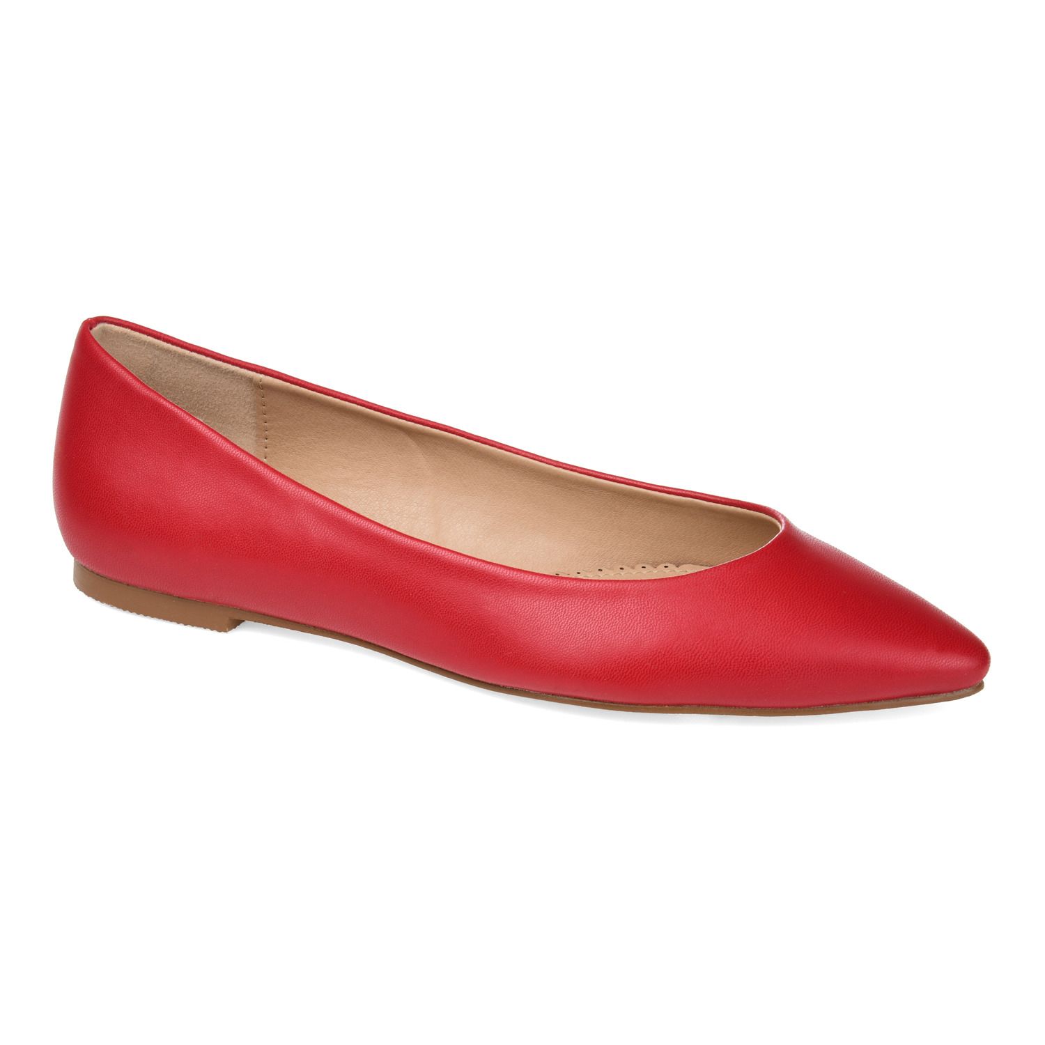 womens red flats size 10