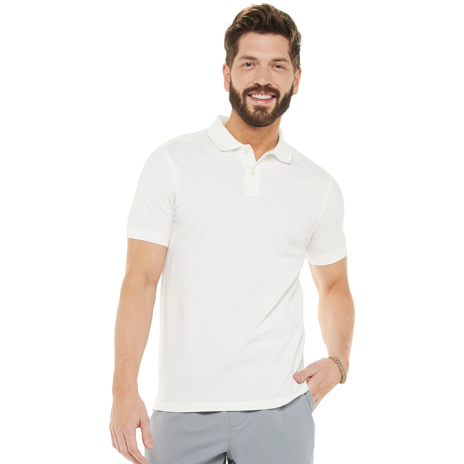 polo shirt white for men