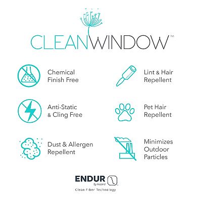 Clean Window Crushed Texture Anti-Dust Sheer Window Curtain