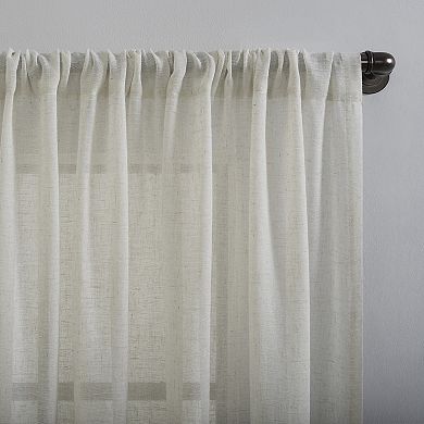 Clean Window Crushed Texture Anti-Dust Sheer Window Curtain