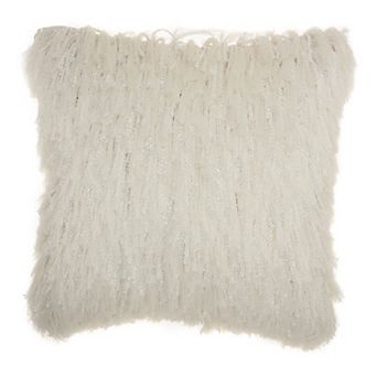 Mina Victory Shag Braided Shag Throw Pillow