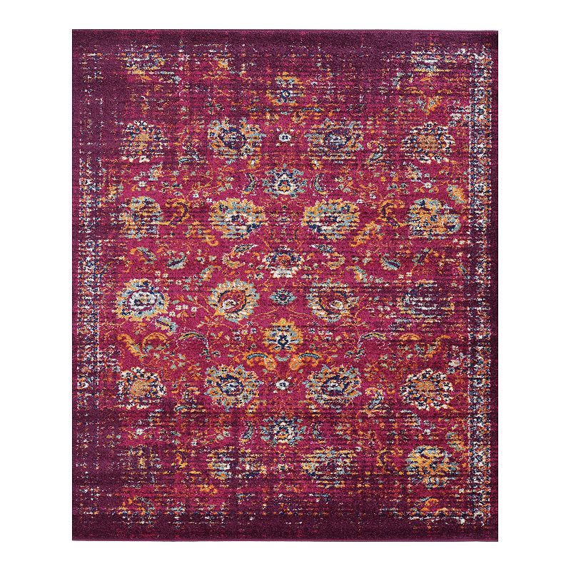 Linon Shiraz Basin Rug, Red, 8X10 Ft