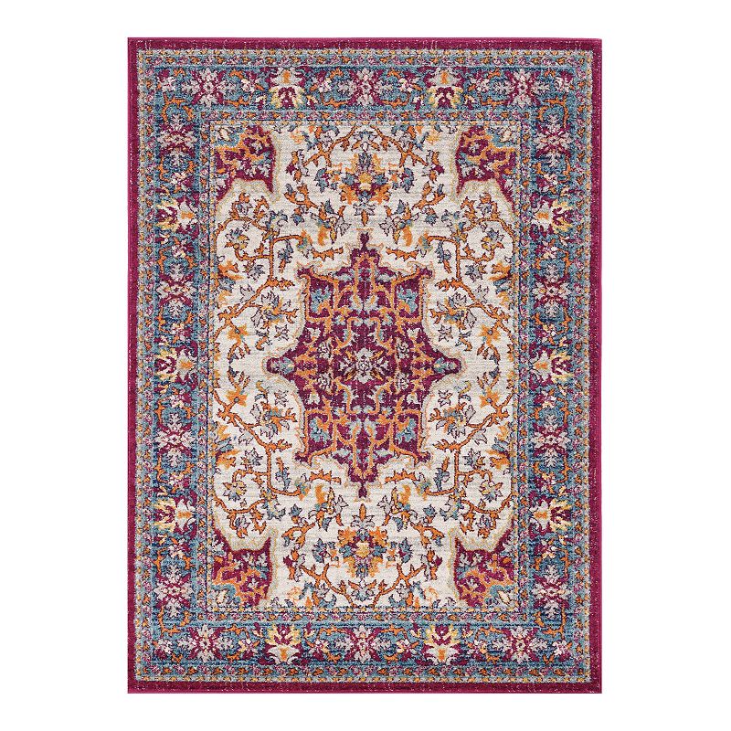Linon Shiraz Baci Rug, Multicolor, 8X10 Ft