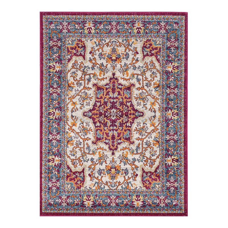 Linon Shiraz Baci Rug, Multicolor, 8X10 Ft