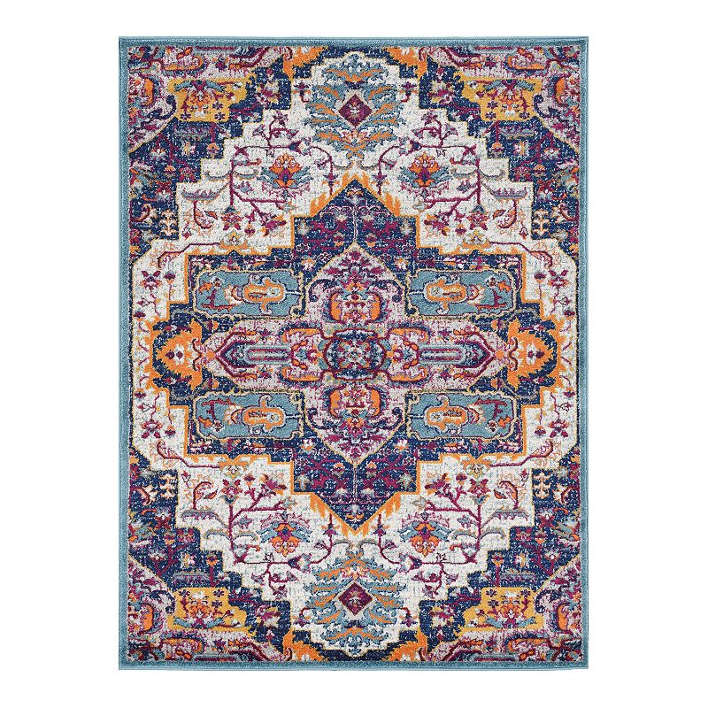 Linon Shiraz Franz Rug, Multicolor, 8X10 Ft