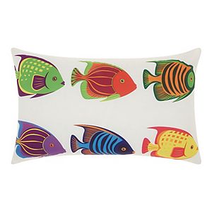 Levtex Lyra Reef Printed Fish Throw Pillow