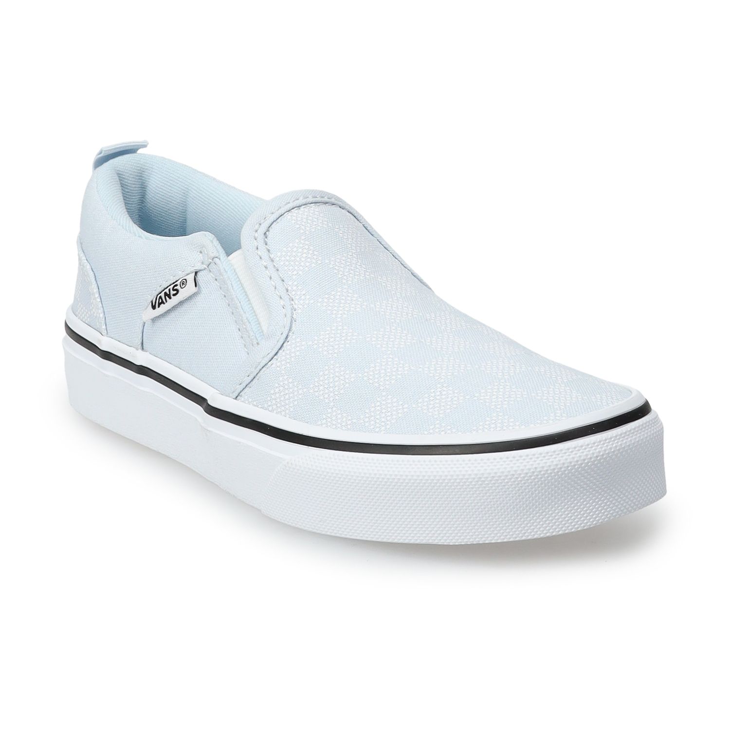 black slip on vans kohls