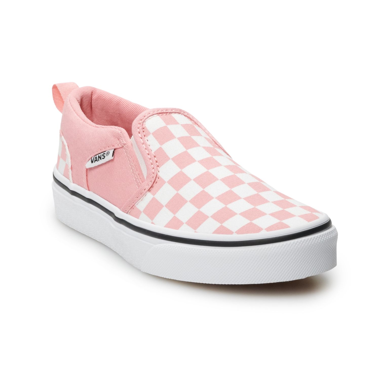 kids pink checkered vans