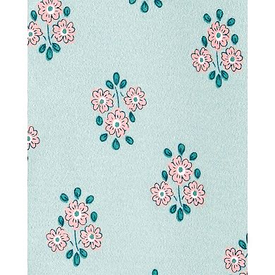 Baby Girl Carter's Floral Snap-Up Cotton Sleep & Play