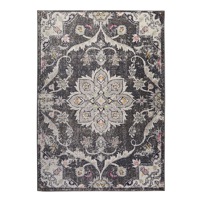 Home Dynamix Nova Astoria Area Rug, Dark Grey, 4X5.5 Ft